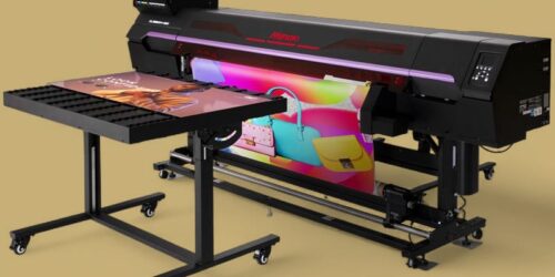 Mimaki UJ330H-160 Hybrid rigid and roll printing